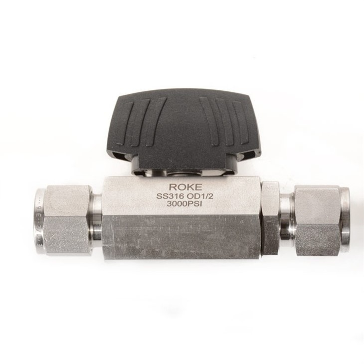 Double Ferrule Hex Bar Stock Ball Valve